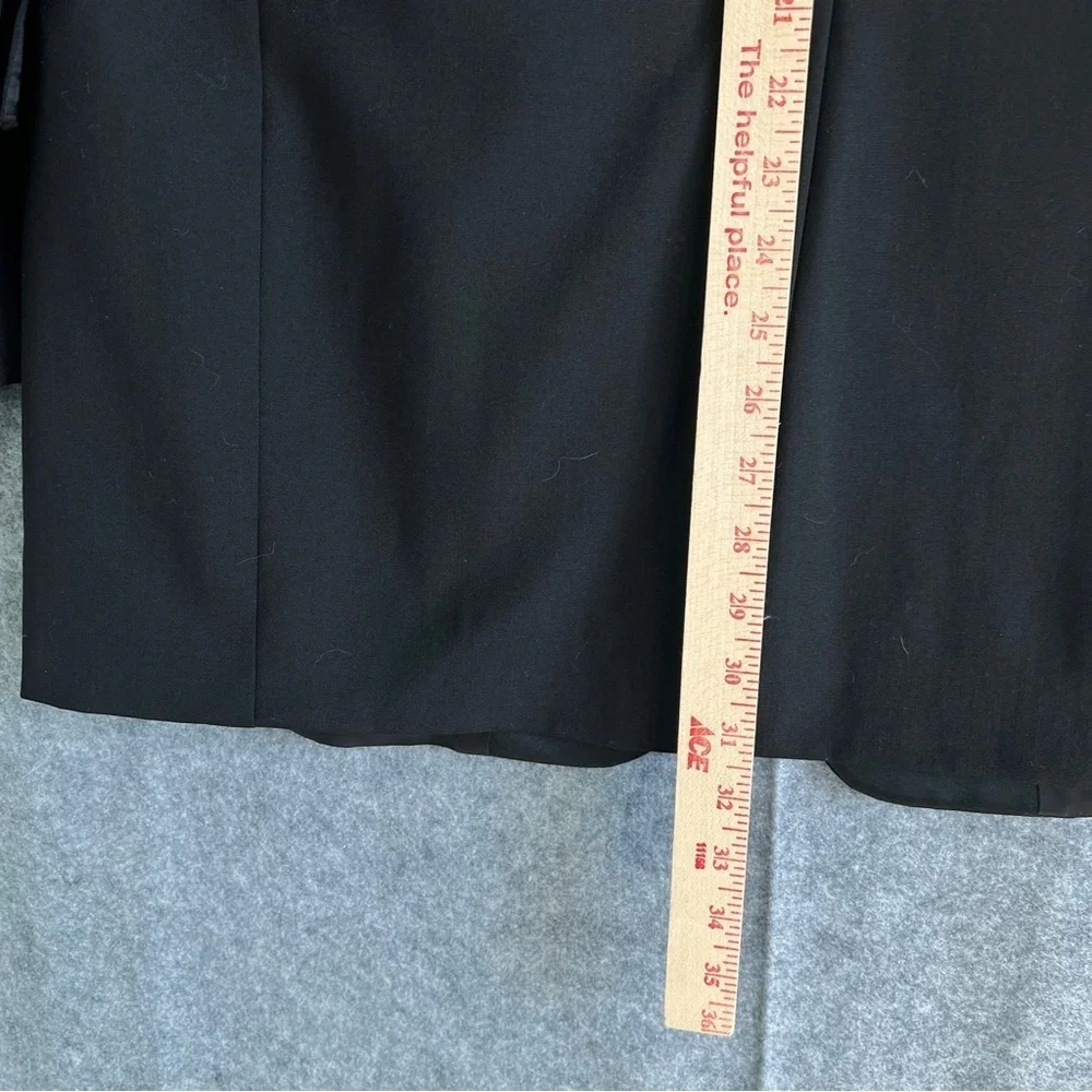 HART SCHAFFNER & MARX Wool Blazer Sports Coat 2 Button Single Vent Black 44R
